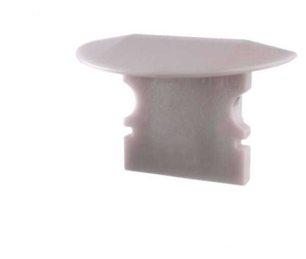 Profil Endkappe, Endkappe P-ET-02-08 Set 2 Stk, Grau, Kunststoff, Länge: 23 mm, Breite: 16 mm, Höhe: