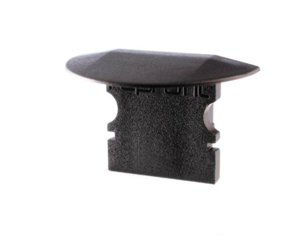 Profil Endkappe, Endkappe P-ET-02-08 Set 2 Stk, Schwarz, Kunststoff, Länge: 23 mm, Breite: 16 mm, Hö