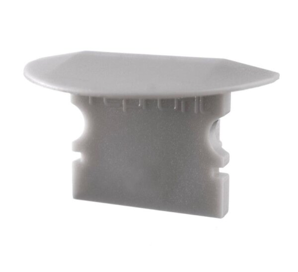 Profil Endkappe, Endkappe P-ET-02-10 Set 2 Stk, Grau, Kunststoff, Länge: 25 mm, Breite: 16 mm, Höhe: