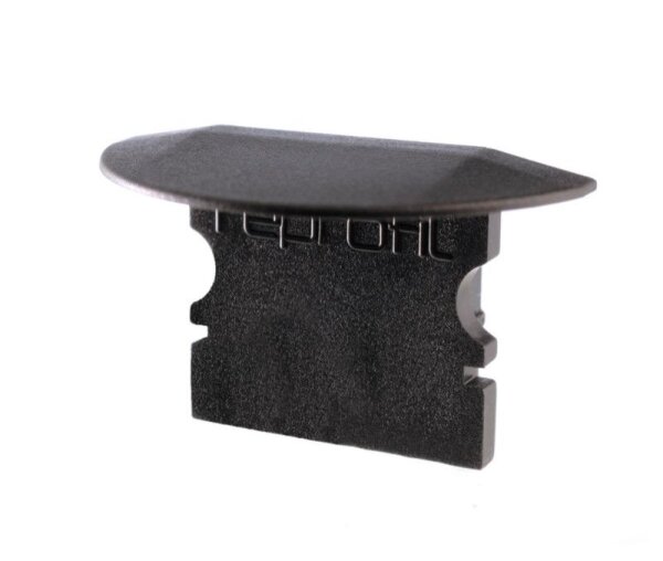 Profil Endkappe, Endkappe P-ET-02-10 Set 2 Stk, Schwarz, Kunststoff, Länge: 25 mm, Breite: 16 mm, Hö