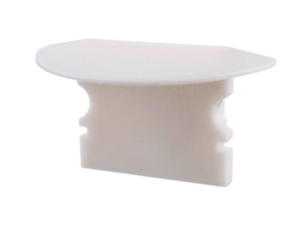 Profil Endkappe, Endkappe P-ET-02-12 Set 2 Stk, Weiß, Kunststoff, Länge: 27 mm, Breite: 16 mm, Höhe: