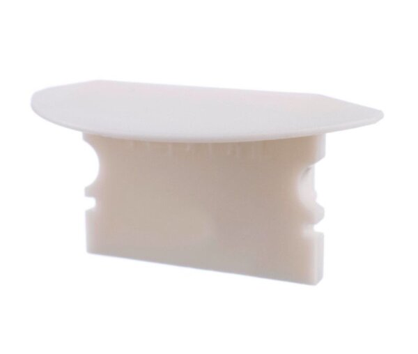 Profil Endkappe, Endkappe P-ET-02-15 Set 2 Stk, Weiß, Kunststoff, Länge: 30 mm, Breite: 16 mm, Höhe: