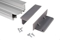 Profil Endkappe, Endkappe P-EL-02-12 Set 2 Stk, Grau,...