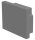 Profil Endkappe, Endkappe P-EL-03-12 Set 2 Stk, Grau, Kunststoff, Länge: 18 mm, Breite: 14 mm, Höhe: