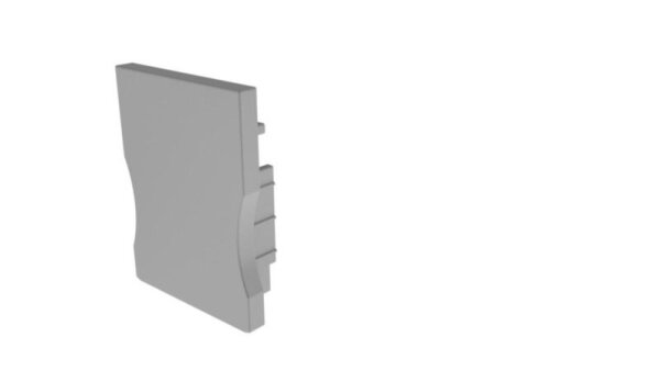 Profil Endkappe, Endkappe P-AU-03-12 Set 2 Stk, Grau, Kunststoff, Länge: 23.6 mm, Höhe: 18 mm