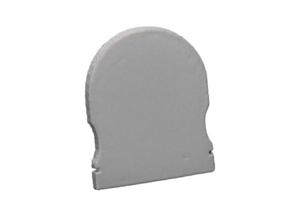 Profil Endkappe, Endkappe R-AU-02-20 Set 2 Stk, Grau, Kunststoff