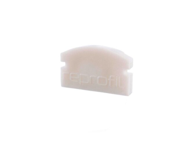 Profil Endkappe, Endkappe F-AU-01-08 Set 2 Stk, Weiß, Kunststoff, Länge: 14 mm, Breite: 6 mm, Höhe: