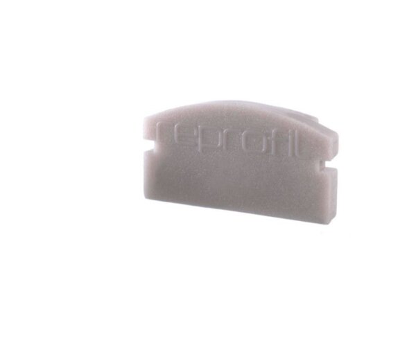 Profil Endkappe, Endkappe F-AU-01-10 Set 2 Stk, Grau, Kunststoff, Länge: 16 mm, Breite: 6 mm, Höhe: