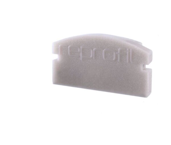Profil Endkappe, Endkappe F-AU-01-12 Set 2 Stk, Grau, Kunststoff, Länge: 18 mm, Breite: 6 mm, Höhe: