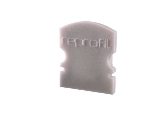 Profil Endkappe, Endkappe F-AU-02-08 Set 2 Stk, Grau, Kunststoff, Länge: 14 mm, Breite: 6 mm, Höhe: