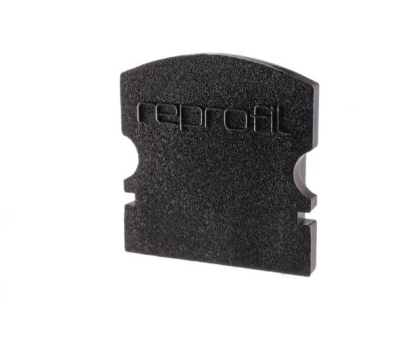 Profil Endkappe, Endkappe F-AU-02-10 Set 2 Stk, Schwarz, Kunststoff, Länge: 16 mm, Breite: 6 mm, Höh