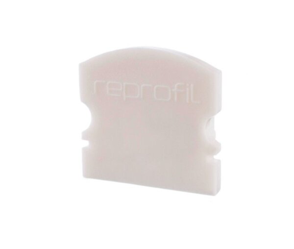 Profil Endkappe, Endkappe F-AU-02-12 Set 2 Stk, Weiß, Kunststoff, Länge: 18 mm, Breite: 6 mm, Höhe: