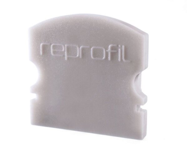 Profil Endkappe, Endkappe F-AU-02-12 Set 2 Stk, Grau, Kunststoff, Länge: 18 mm, Breite: 6 mm, Höhe: