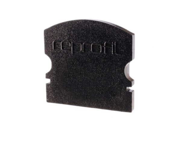 Profil Endkappe, Endkappe F-AU-02-12 Set 2 Stk, Schwarz, Kunststoff, Länge: 18 mm, Breite: 6 mm, Höh