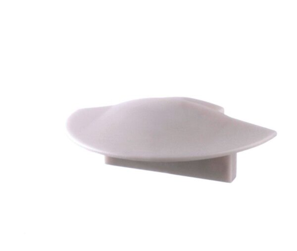 Profil Endkappe, Endkappe F-ET-01-10 Set 2 Stk, Grau, Kunststoff, Länge: 25 mm, Breite: 16 mm, Höhe:
