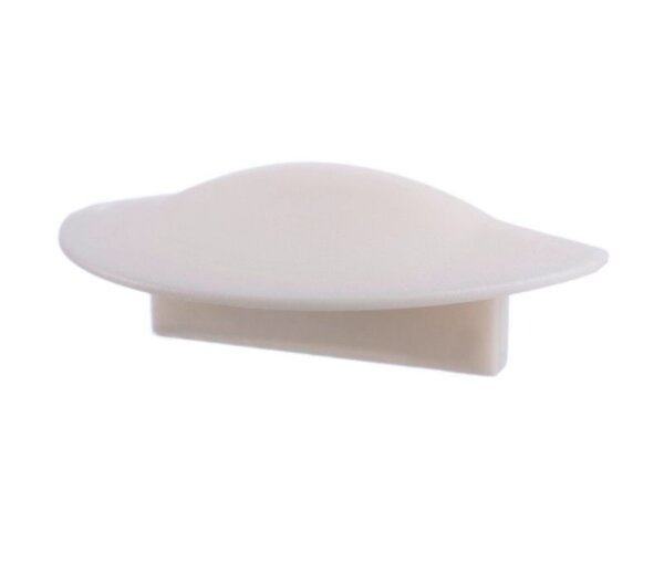 Profil Endkappe, Endkappe F-ET-01-12 Set 2 Stk, Weiß, Kunststoff, Länge: 27 mm, Breite: 16 mm, Höhe: