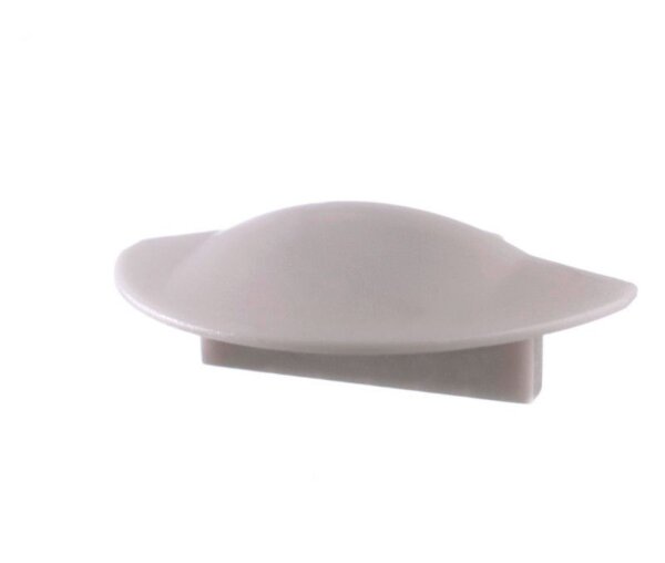 Profil Endkappe, Endkappe F-ET-01-12 Set 2 Stk, Grau, Kunststoff, Länge: 27 mm, Breite: 16 mm, Höhe: