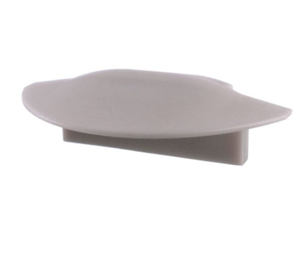 Profil Endkappe, Endkappe F-ET-01-15 Set 2 Stk, Grau, Kunststoff, Länge: 30 mm, Breite: 16 mm, Höhe: