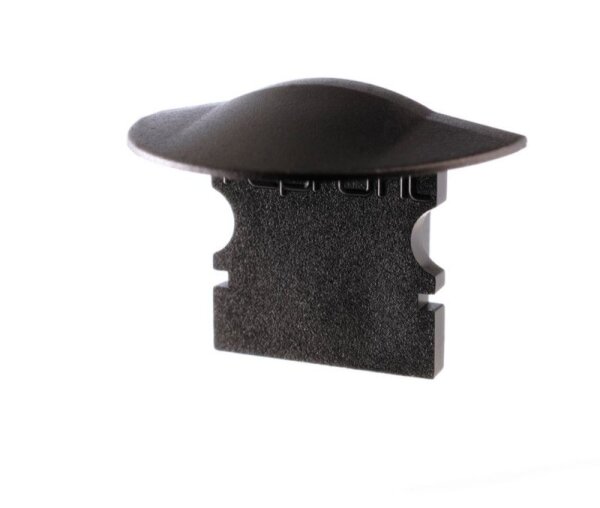 Profil Endkappe, Endkappe F-ET-02-08 Set 2 Stk, Schwarz, Kunststoff, Länge: 23 mm, Breite: 16 mm, Hö