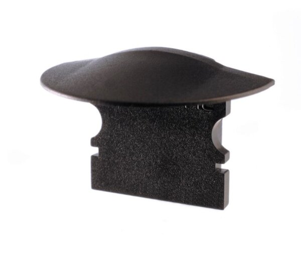 Profil Endkappe, Endkappe F-ET-02-10 Set 2 Stk, Schwarz, Kunststoff, Länge: 25 mm, Breite: 16 mm, Hö