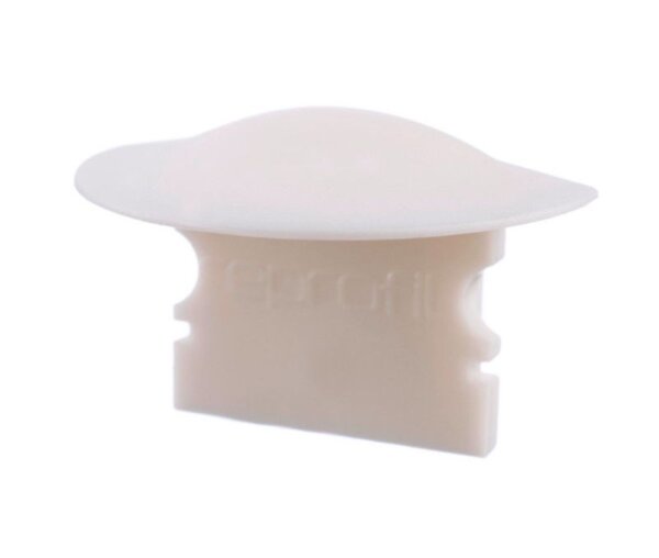 Profil Endkappe, Endkappe F-ET-02-12 Set 2 Stk, Weiß, Kunststoff, Länge: 27 mm, Breite: 16 mm, Höhe: