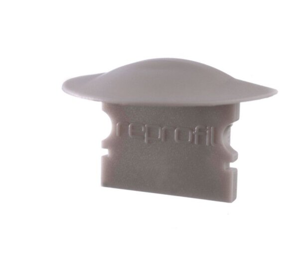 Profil Endkappe, Endkappe F-ET-02-12 Set 2 Stk, Grau, Kunststoff, Länge: 27 mm, Breite: 16 mm, Höhe: