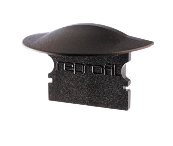 Profil Endkappe, Endkappe F-ET-02-12 Set 2 Stk, Schwarz, Kunststoff, Länge: 27 mm, Breite: 16 mm, Hö