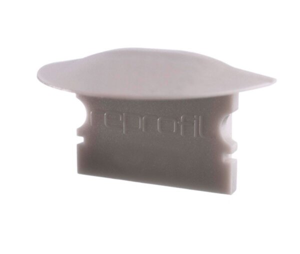 Profil Endkappe, Endkappe F-ET-02-15 Set 2 Stk, Grau, Kunststoff, Länge: 30 mm, Breite: 16 mm, Höhe: