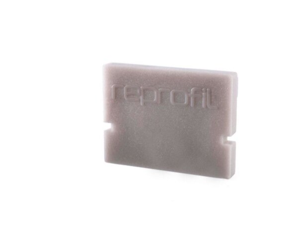 Profil Endkappe, Endkappe H-AU-01-10 Set 2 Stk, Grau, Kunststoff, Länge: 16 mm, Breite: 6 mm, Höhe: