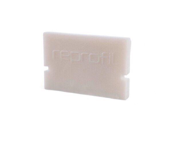 Profil Endkappe, Endkappe H-AU-01-12 Set 2 Stk, Weiß, Kunststoff, Länge: 18 mm, Breite: 6 mm, Höhe: