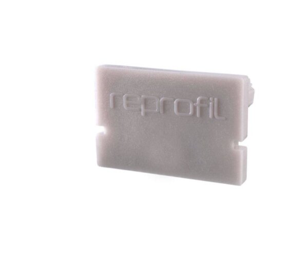 Profil Endkappe, Endkappe H-AU-01-12 Set 2 Stk, Grau, Kunststoff, Länge: 18 mm, Breite: 6 mm, Höhe: