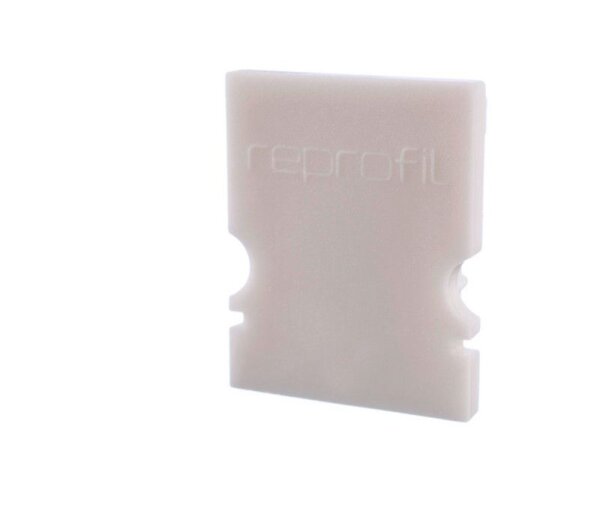 Profil Endkappe, Endkappe H-AU-02-10 Set 2 Stk, Weiß, Kunststoff, Länge: 16 mm, Breite: 6 mm, Höhe: