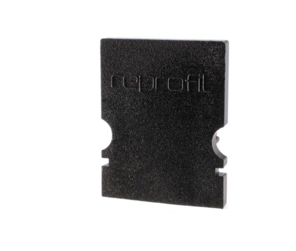 Profil Endkappe, Endkappe H-AU-02-10 Set 2 Stk, Schwarz, Kunststoff, Länge: 16 mm, Breite: 6 mm, Höh