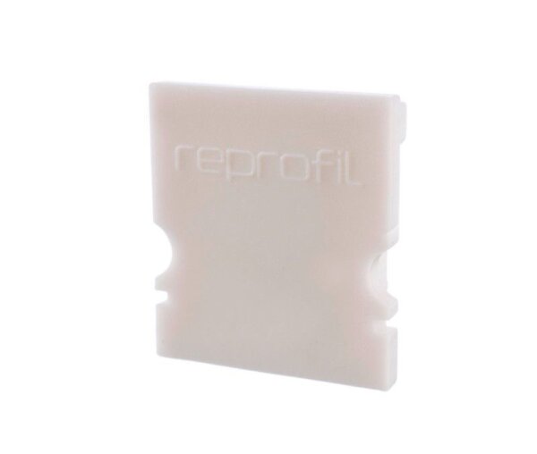 Profil Endkappe, Endkappe H-AU-02-12 Set 2 Stk, Weiß, Kunststoff, Länge: 18 mm, Breite: 6 mm, Höhe: