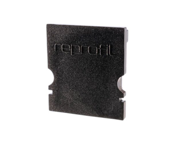 Profil Endkappe, Endkappe H-AU-02-12 Set 2 Stk, Schwarz, Kunststoff, Länge: 18 mm, Breite: 6 mm, Höh