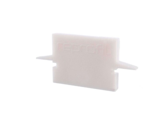 Profil Endkappe, Endkappe H-ET-01-10 Set 2 Stk, Weiß, Kunststoff, Länge: 25 mm, Breite: 6 mm, Höhe: