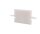 Profil Endkappe, Endkappe H-ET-01-10 Set 2 Stk, Weiß, Kunststoff, Länge: 25 mm, Breite: 6 mm, Höhe: