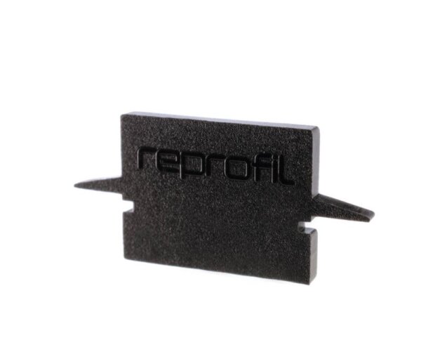 Profil Endkappe, Endkappe H-ET-01-10 Set 2 Stk, Schwarz, Kunststoff, Länge: 25 mm, Breite: 6 mm, Höh