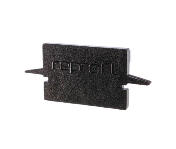 Profil Endkappe, Endkappe H-ET-01-12 Set 2 Stk, Schwarz, Kunststoff, Länge: 27 mm, Breite: 6 mm, Höh