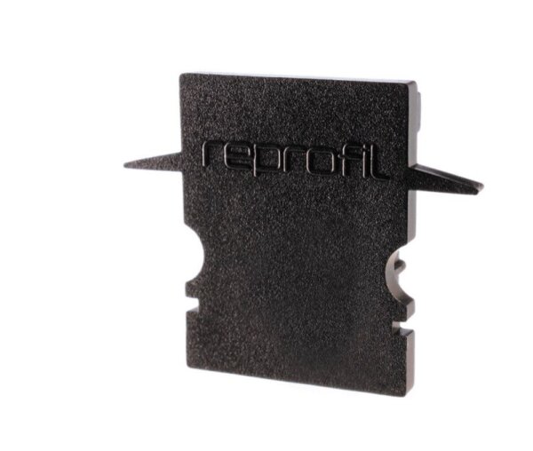 Profil Endkappe, Endkappe H-ET-02-10 Set 2 Stk, Schwarz, Kunststoff, Länge: 25 mm, Breite: 6 mm, Höh