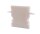 Profil Endkappe, Endkappe H-ET-02-12 Set 2 Stk, Weiß, Kunststoff, Länge: 27 mm, Breite: 6 mm, Höhe: