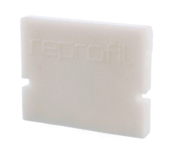 Profil Endkappe, Endkappe H-AU-01-08 Set 2 Stk, Weiß, Kunststoff, Länge: 14 mm, Breite: 6 mm, Höhe: