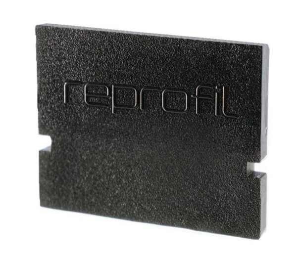 Profil Endkappe, Endkappe H-AU-01-08 Set 2 Stk, Schwarz, Kunststoff, Länge: 14 mm, Breite: 6 mm, Höh