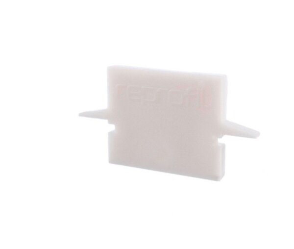 Profil Endkappe, Endkappe H-ET-01-08 Set 2 Stk, Weiß, Kunststoff, Länge: 23 mm, Breite: 6 mm, Höhe: