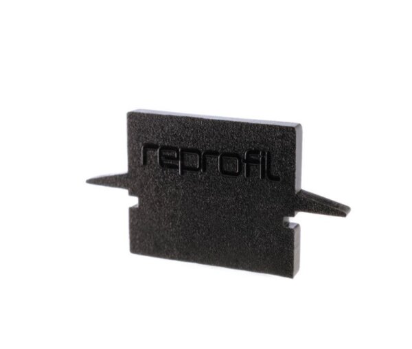 Profil Endkappe, Endkappe H-ET-01-08 Set 2 Stk, Schwarz, Kunststoff, Länge: 23 mm, Breite: 6 mm, Höh