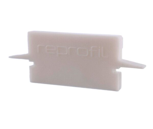 Profil Endkappe, Endkappe H-ET-01-15 Set 2 Stk, Weiß, Kunststoff, Länge: 30 mm, Breite: 6 mm, Höhe: