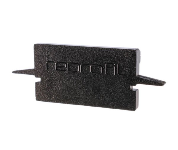 Profil Endkappe, Endkappe H-ET-01-15 Set 2 Stk, Schwarz, Kunststoff, Länge: 30 mm, Breite: 6 mm, Höh