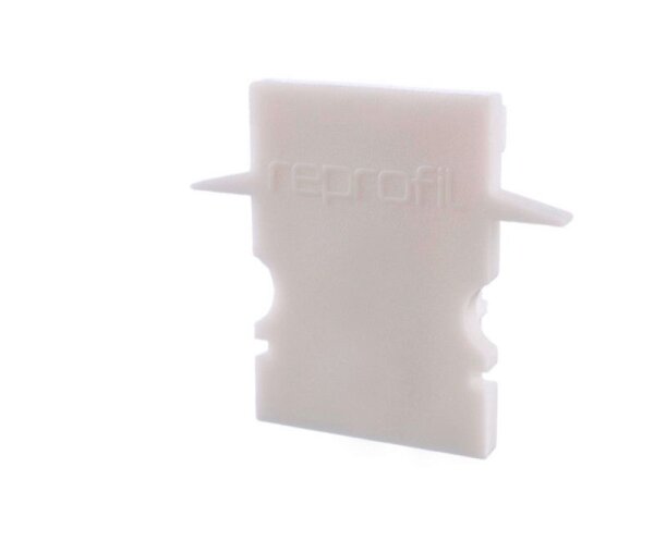 Profil Endkappe, Endkappe H-ET-02-08 Set 2 Stk, Weiß, Kunststoff, Länge: 23 mm, Breite: 6 mm, Höhe: