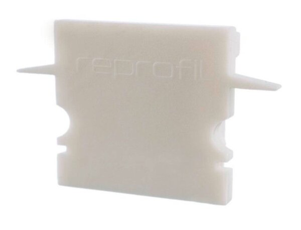 Profil Endkappe, Endkappe H-ET-02-15 Set 2 Stk, Weiß, Kunststoff, Länge: 30 mm, Breite: 6 mm, Höhe: