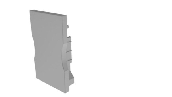 Profil Endkappe, Endkappe H-AU-03-12 Set 2 Stk, Grau, Kunststoff, Länge: 28.6 mm, Breite: 18 mm